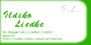 ildiko liedke business card